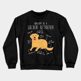 Golden Retriever Anatomy Crewneck Sweatshirt